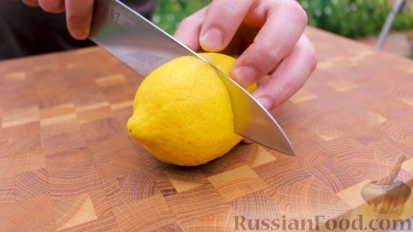 Скумбрия в чесночно-лимонном маринаде, на мангале
