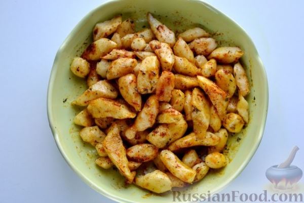 Топинамбур, запечённый с пряностями (в духовке)