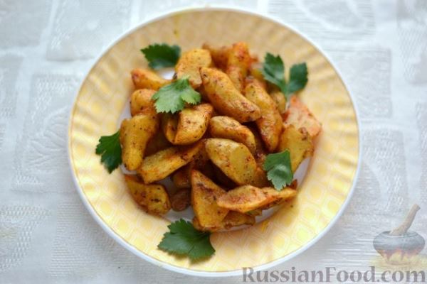 Топинамбур, запечённый с пряностями (в духовке)