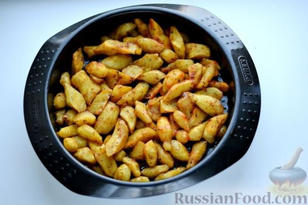 Топинамбур, запечённый с пряностями (в духовке)