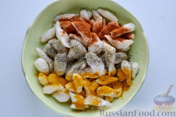 Топинамбур, запечённый с пряностями (в духовке)