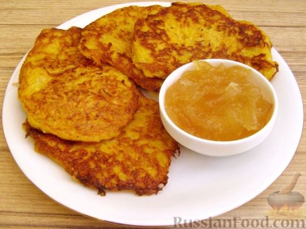 Оладьи из картофеля и тыквы