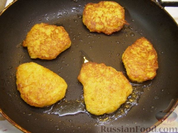 Оладьи из картофеля и тыквы