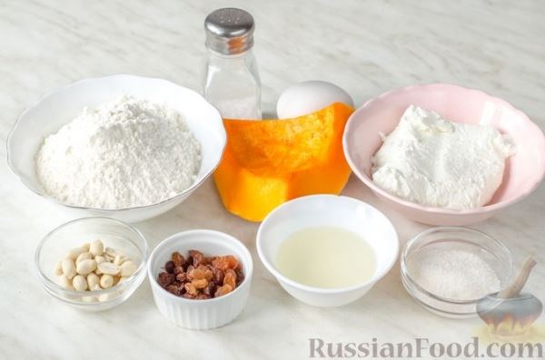 Сырники с тыквой, орехами и изюмом